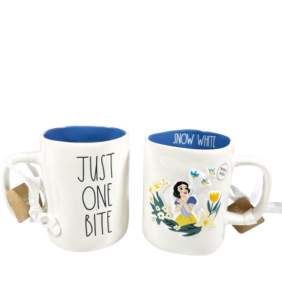 NEW Rae Dunn/Disney JUST ONE BITE Double Sided Mug From SNOW WHITE - Picture 1 of 5